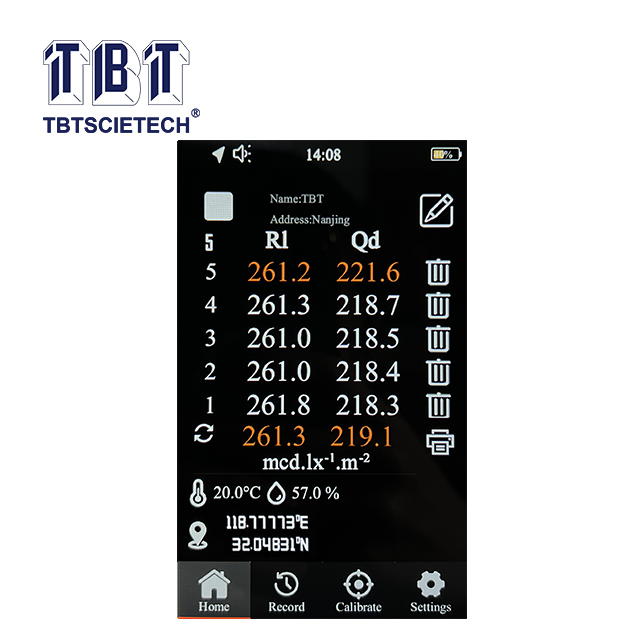 Retroreflectometer for Road Markings